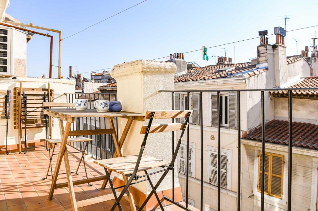 Terrasse Ensoleillee Au Coeur Du Cours Julien Lägenhet Marseille Exteriör bild
